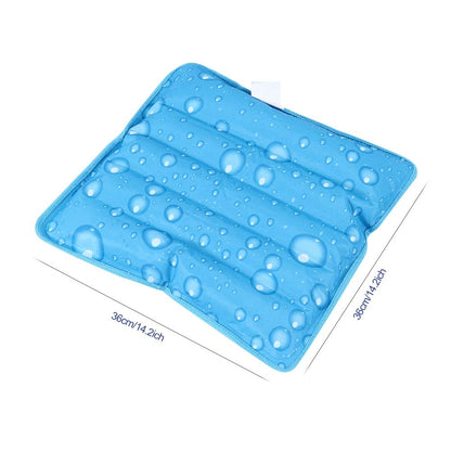 Cooling Mat, Cool Pillow Ice Pillow, Water Filling Ice Pillow Chair Pad, Multifunctional Children Adult Ice Pillow Water Seat Cushion Baby, Children, Student, Office, Car,
