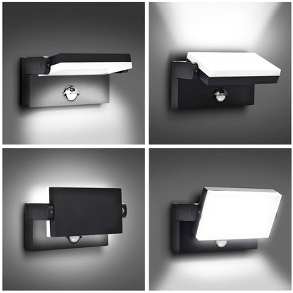 rosykite Motion Sensor Outdoor Wall Pack Lights,40W Acrylic LED Porch Lights 360 °Rotation,Waterproof 5000K/4000K/6000K Exterior Flood Wall Sconce Light for Garage