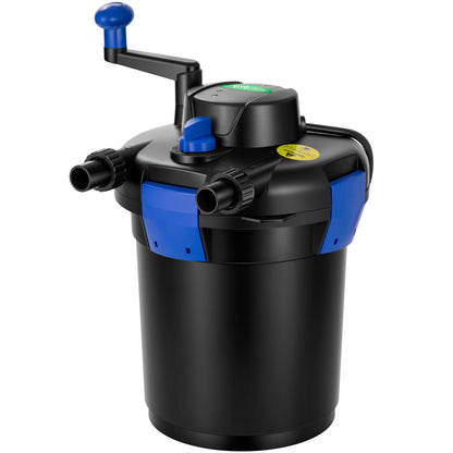 VIVOGROW Bio Pressure Pond Filter, with 13W UV-C Light, 1050 GPH Suitable for Koi Ponds up to 500 Gallons or Landscape Pools up to 1050 Gallons