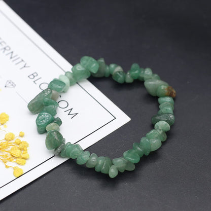 LE SKY 20 Pcs Natural Chakra Crystal Healing Chip Stretch Bracelets Irregular Spiritual Stone Bracelet for Women Men Reiki Yoga Anxiety Yoga Meditation