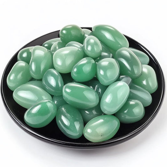 SigMntun Aventurine Healing Crystal Stone Set - 24 Pieces, 0.6" Natural & Polished Stones for Healing, Meditation, Reiki, Chakra, Crafting & Decoration