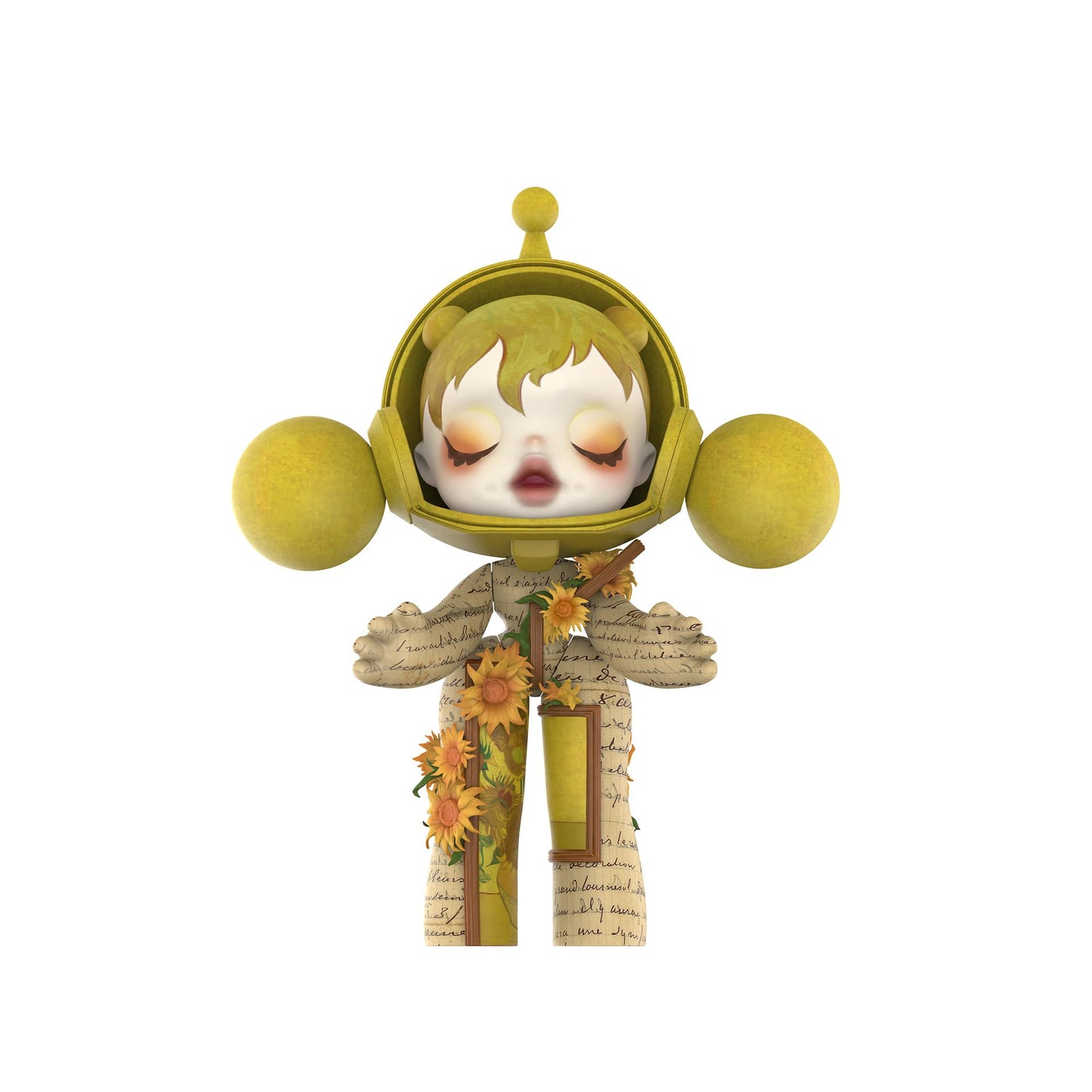 POP MART MEGA α SKULLPANDA 400% Van Gogh Museum Sunflowers, Toys for Mordern Home Décor, Collectible Art Toy