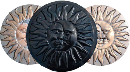Concrete Mold Sun and Moon Plaster Concrete Stepping Stone Garden Path Decor (S11)