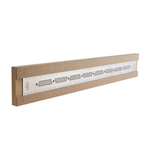 JessEm 07417 Stainless Steel 600mm Precision Ruler with Patented Flex Grip and Fade Resistant Markings