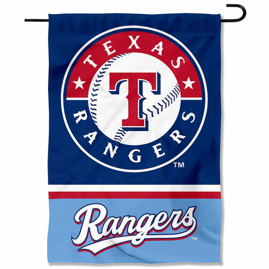 Texas Rangers Powder Blue Double Sided Garden Flag