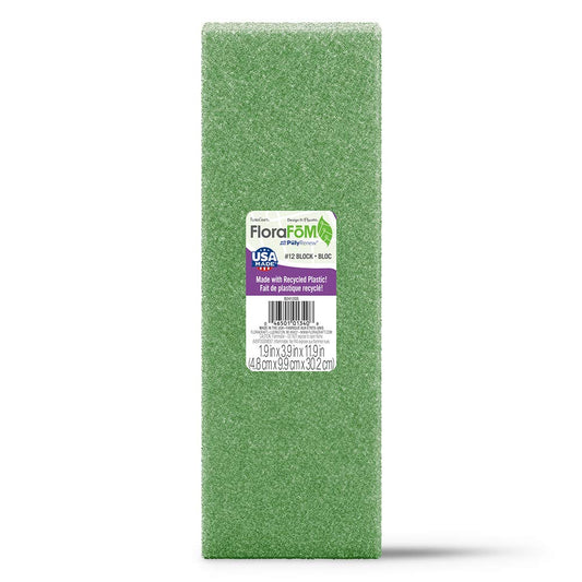 FloraCraft FloraFōM Block 1.9 Inch x 3.9 Inch x 11.9 Inch Green
