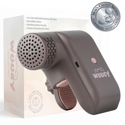 Wuugy Melody - 2025 Mom's Choice Award Winner | Portable Smart Baby Sleep Assistant - Rhythmic Vibration, White Noise, Sleep Sounds & Air Filter | Colic Relief | Compatible with All Cribs & Strollers