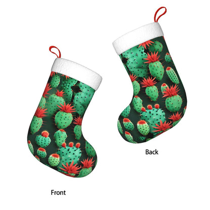 KOPUUYRD Many Small Cactus Art Print Luxurious Holiday Socks,Unique Christmas Socks for Joyful Season,Festive Ornament Classic