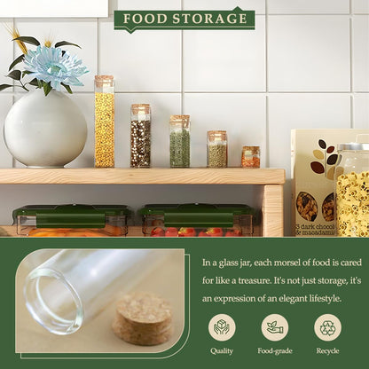 15-Pack 1.35 oz (40 ml) Glass Bottles & Test Tubes with Cork Stoppers – for Spell Jars, Spice Storage, DIY Favors, Travel Memories, Plant Propagation – Empty Recyclable Containers for Crafts, Kitchen