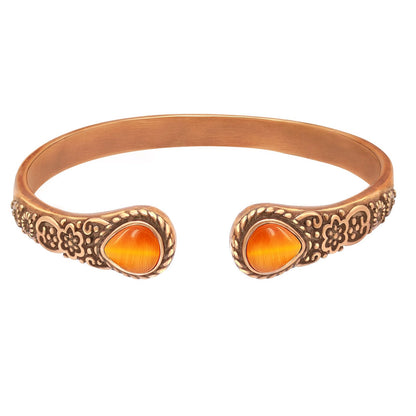JEROOT Copper Bracelet for Women 99.99% Pure Solid Copper Magnetic Bracelet with Turquoise, Adjustable Cuff Elegant Jewelry Gift for Mom Wife