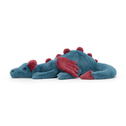 Jellycat Dexter Dragon Stuffed Animal, Large 19 inches - Mythical Plush Toy - Classic Children's Gift