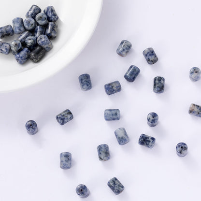 Natural Blue Sodalite Cylinder Tube Beads 10x14mm 38cm/str Loose Semi Gemstone Stone Beads for Making Bracelets Necklace