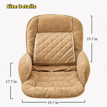 COGINQUS Comfy Office Chair Cushion for Desk Chair,Soft Lumbar and Back Support Computer Desk Cushion,Gaming Chair Pad for Dorm Car Room Seat (Light Pink)