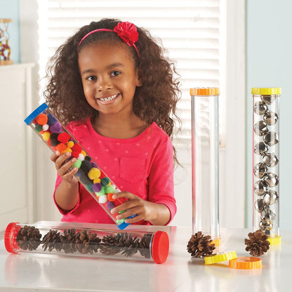 Learning Resources Primary Science Sensory Tubes - Toddler Toys, Homeschool Supplies, Fine Motor Skills, Calm Down Bottle, STEM Manipulatives, Preschool Activities, Montessori Games, Gifts for Kids