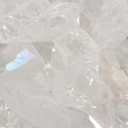 Justinstones 1/2LB Large Raw Aqua Aura Quartz Natural Crystal Healing Stones Rock Collection