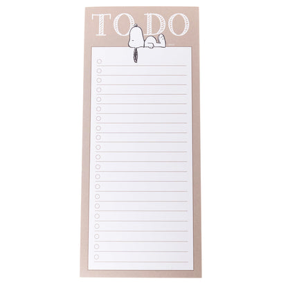Graphique Snoopy Magnetic Notepad, 100 Tear-Away Sheets for Grocery, Shopping & To-Do Lists, Magnetic Writing Pad for Fridge, Kitchen, Office, Fun Gift for Snoopy Lovers