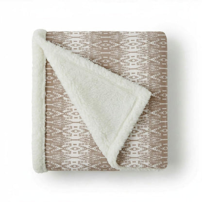 Eddie Bauer - Sherpa Throw Blanket for Couch 50x60 – Ultra Soft Reversible Fleece & Plush Sherpa Blanket, Warm Cozy Geometric Throw for Sofa, Bed, Living Room Decor