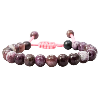 Amazing Gemstone Eudialyte Bracelet, Gifts For Men & Women - Protection Healing Crystal Bracelet - 8mm Gemstone Beaded Adjustable Bracelet, Pulseras Para Hombres Mujer Stocking Stuffers
