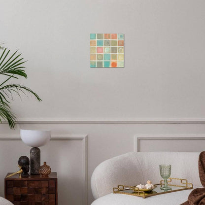 ART.COM Wall Art Print Sea Glass Mosaic Tile III by Silvia Vassileva, 16" x 16"