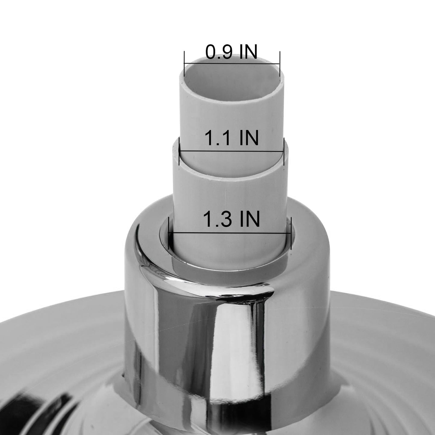 FRF FLAG Base Stand for Flag Indoor,Silver Interior Flag Holder Stands, Flag Pole Base for 1.3 Inch,1.1 and 0.9 Inch Diameter Flag Pole