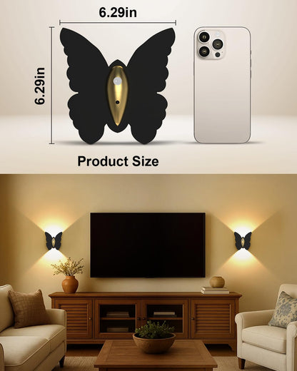 Eneru Battery Operated Wall Sconce Set of 2: 5000mAh Rechargeable Motion Sensor Night Light Wireless Wall Sconces Magnetic Closet Lights Stair Light Indoor Up and Down Wall Lamp for Bedroom Hallway