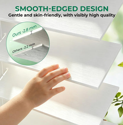 Allesin zen Cordless Faux Wood Blinds with Classic Valance, 2" Blinds for Indoor Windows-23 W x 48" H-White, Smooth Lift Operation, Horizontal Window Blinds for Home and Office