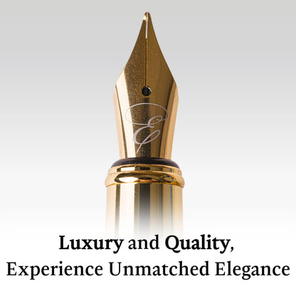 Ellington Pens Luxury Wood Fountain Pen Set – Fine Nib - Includes 6 Ink Cartridges, Wooden Pen Gift Box, Ink Converter - Wood Pen For Writing, Calligraphy, Journaling, Drawing (Rosewood Radiance)