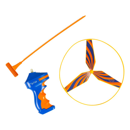 Tiger Tribe Zip Copter, Zip-Pull Action Flying Toy, Flies Up to 65' High, Soaring Propeller, Battery-Free. Outdoor Active Play, Kids Ages 5-10