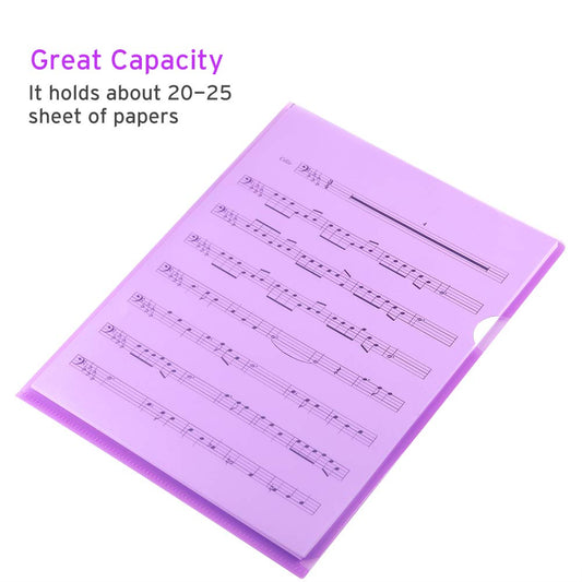 Sooez 25 Pack Clear Document Folder Project Pockets, Clear Plastic Folders Letter Size Plastic Document Folders Paper Poly Jacket Sleeves Folders Copy, 5 Assorted Colors
