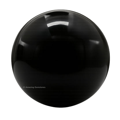 Amazing Gemstone Black Obsidian Crystal Ball with Stand - 2" Inches Crystal Sphere Meditation Balls for Witchcraft and Decorative Balls