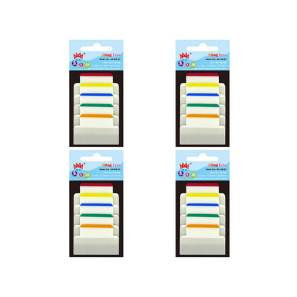 4A 100 Pcs Divider Sticky Tabs 1.2 x 2 in, Transparent Sticky Index Tabs Flags Page Markers for Books Notebooks Office School Supplies, 25 Sheets/Pack, 4 Packs, 4A 6031x4