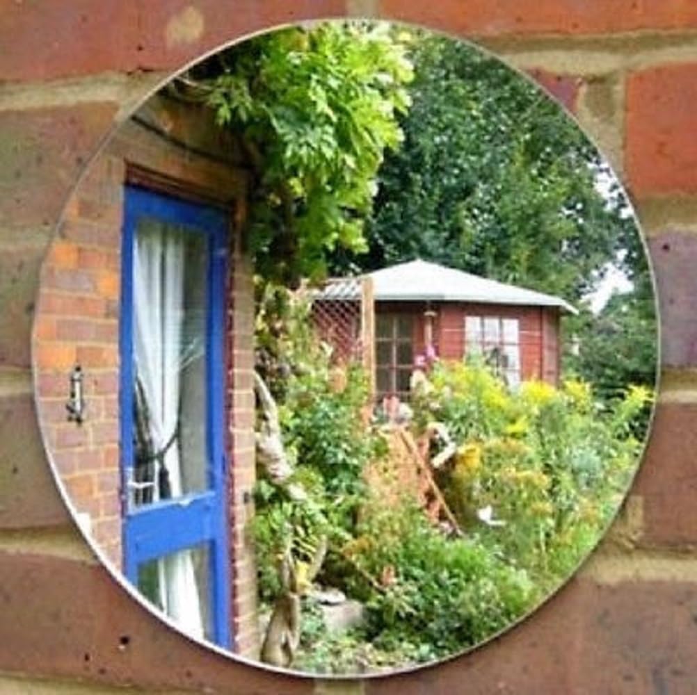 Servewell Stylish Outdoor Garden Mirror - 20 cm Diameter