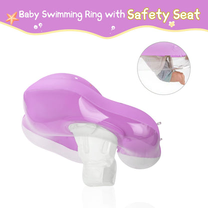 WYRIAZA Baby Float with Canopy Baby Pool Float with Canopy Toddler Swimming Float for Pool 12-24 Months Toddler Swim Float Infant Pool Floats 3-6 Months