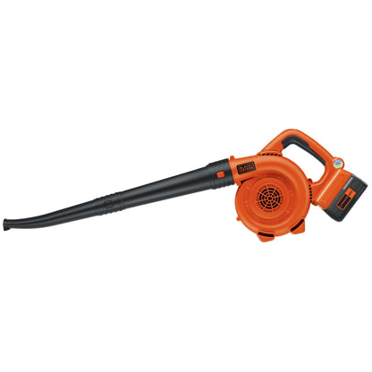 BLACK+DECKER Leaf Blower Cordless with Battery and Charger, POWERCOMMAND 40V MAX 90 CFM Variable Speed Up to 120 MPH, Battery Leaf Blower, Hard Surface and Yard Sweeper (LSW36)