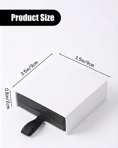 Zitonyang Small Gift Boxes, 12 Pack Floating Display Case Jewelry Gift Boxes Floating Frame Display Stand, Small Jewelry Box Necklace Gift Box For Bracelets Earrings Necklaces Jewelry (White)