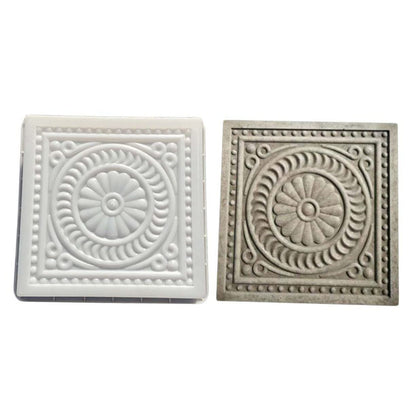 Kisangel Brick Mold 14.5 Inch Square Cement Paver Mold Concrete Stepping Stone for Garden Patio Yard Pathway