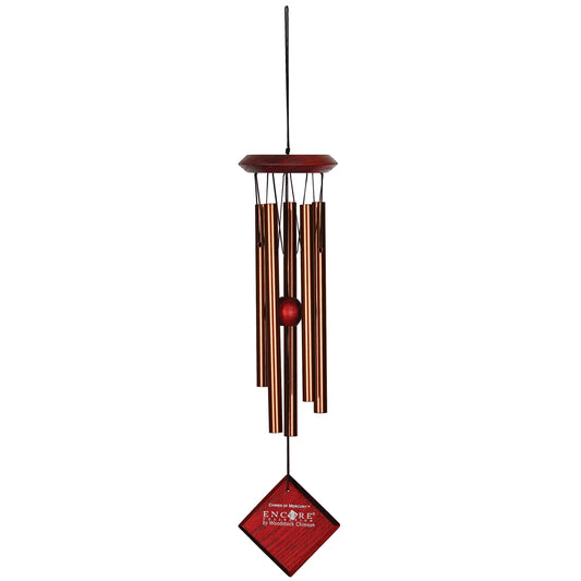 Woodstock Wind Chimes for Outside, Garden Decor, Outdoor Decor for Your Patio and Front Porch (14") Bronze Wind Chime, Wind Chimes of Mercury Encore Collection (DCB14)