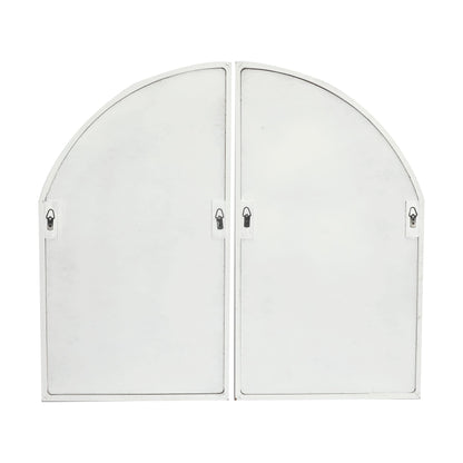 FLORA Farmhouse Mirror, Arch Window Wall Mirror for Kitchen Bedroom Living Room Wall Decor, Set of 2