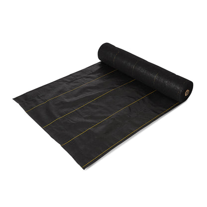 Dewitt 2-Pack Pro-5 Weed Barrier Fabric 5 oz, 6 x 250 Feet – Heavy-Duty Woven Landscape Ground Cover Mat for Raised Garden Bed, Greenhouse Gardening, Outdoor Landscaping, and Commercial Planting