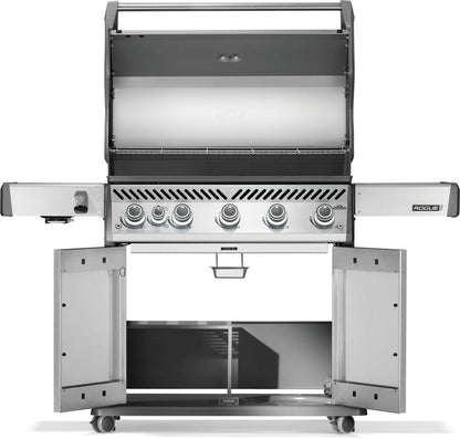 Napoleon Rogue PRO 625 Propane Gas Grill with Infrared Side Burner, Stainless Steel, Durable 6-Burner Gas BBQ