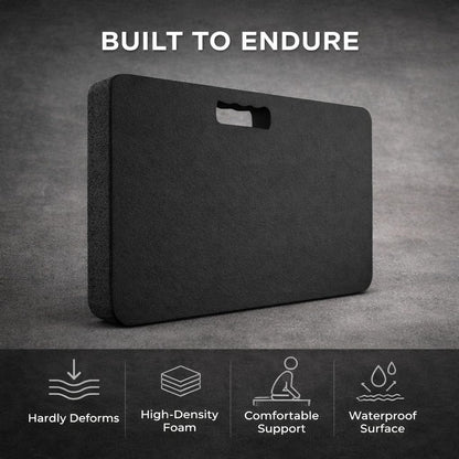 Gardzen Extra Thick Kneeling Pad for Gardening and Work, 1.5 Inch Soft NBR Foam Knee Cushion for Bathing Baby, Large Kneeler Mat for Yoga Exercise, 18x11 Inch, Black