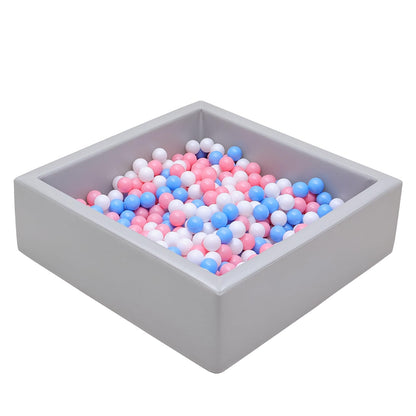 Leather Foam Ball Pit for Toddlers: Waterproof Baby Ball Pit with Soft Memory Foam - Large Soft-Play Set for Baby Playpen Indoor Outdoor Games - Ideal Gifts Toys for Boys Girls (Rectangle)