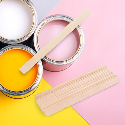 60 Pieces Paint Stir Sticks, 12 Inch Long Wooden Paint Stirrers for Mixing Paint, Paint Sticks for Library Markers or Garden Plant Labels, Mixing Sticks for DIY Craft Sticks
