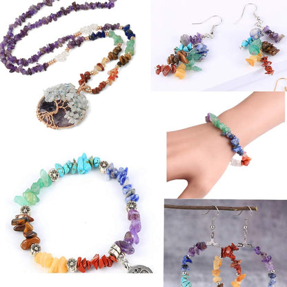 Natural Chip Stone Beads Amazonite Stone 5-8mm About 400 Pieces Irregular Gemstones Healing Crystal Loose Rocks Bead Hole Drilled DIY for Bracelet Jewelry Making Crafting (5-8mm, Amazonite Stone)