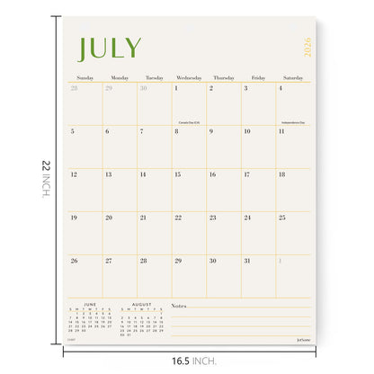 Jotsome Large Wall Calendar 2026-2027, Large Monthly Wall Calendar From Now to Jun 2027 17 x 22 inch in Home and Office for Easy Organizing