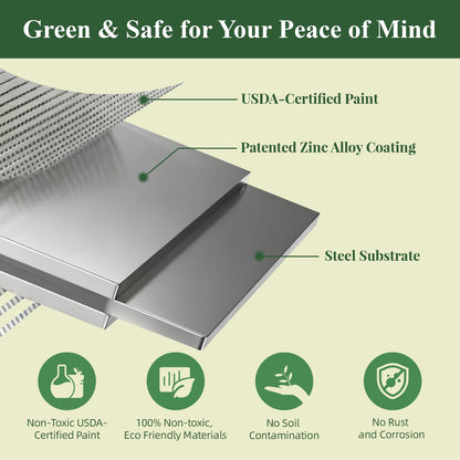 12x2x1 ft Raised Garden Bed, 12" Tall Galvanized Metal Raised Beds for Gardening Kit, Large Above Ground Planters Boxes for Outdoor Plants Vegetables, Flowers, Herbs, Fruits, Rust Resistant, Grey