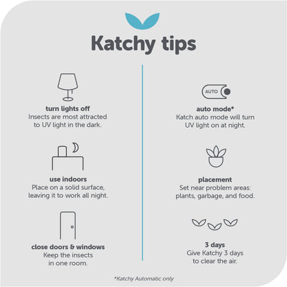 Katchy Original and Midnight Glue Board Refills (16 Pack) – Catcher & Killer for Mosquito, Gnat, Moth & Fruit Fly – Indoor Flying Insect Trap Glue Board Refills – Non-Zapper Traps for Buzz-Free Home