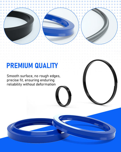 VEHIFOMO Hydraulic Log Splitter Cylinder Rebuild Seal Kit for 4.0"Bore x 1.75" Rod Cylinder, Dirty Hands Tools Huskee Log Splitter Parts Hydraulic Cylinder Rebuild Kit (Pack of 11)