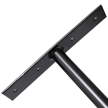 Ihomepark Overhead Garage Storage Rack, Heavy Duty Ceiling Mounted Garage Hooks Utility Hanger for Lumber Bike Tools(4 Pack, Black)