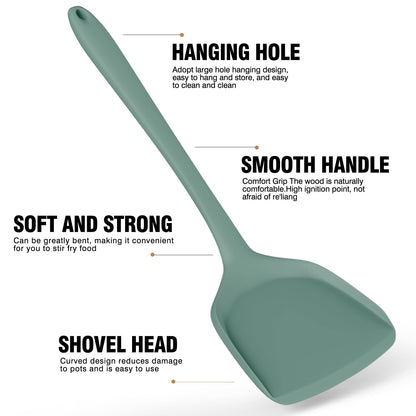 AOTHOD Silicone Cooking Utensils Set - 446°F Heat Resistant Silicone Kitchen Utensils,Spatula,Spoon, Kitchen Utensil Sets Gadgets Tools Set for Nonstick Cookware,Dishwasher Safe BPA FREE (Multicolor)